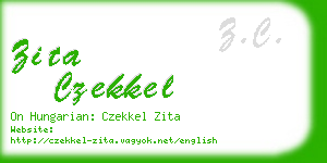 zita czekkel business card